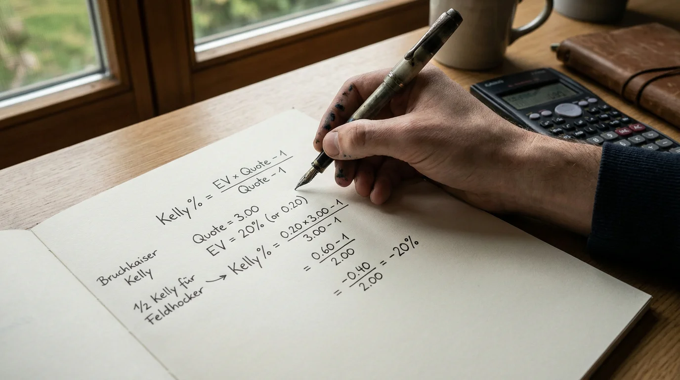 Kelly Criterion Berechnung fuer Feldhockey-Kombiwetten – optimaler Einsatz basierend auf Expected Value