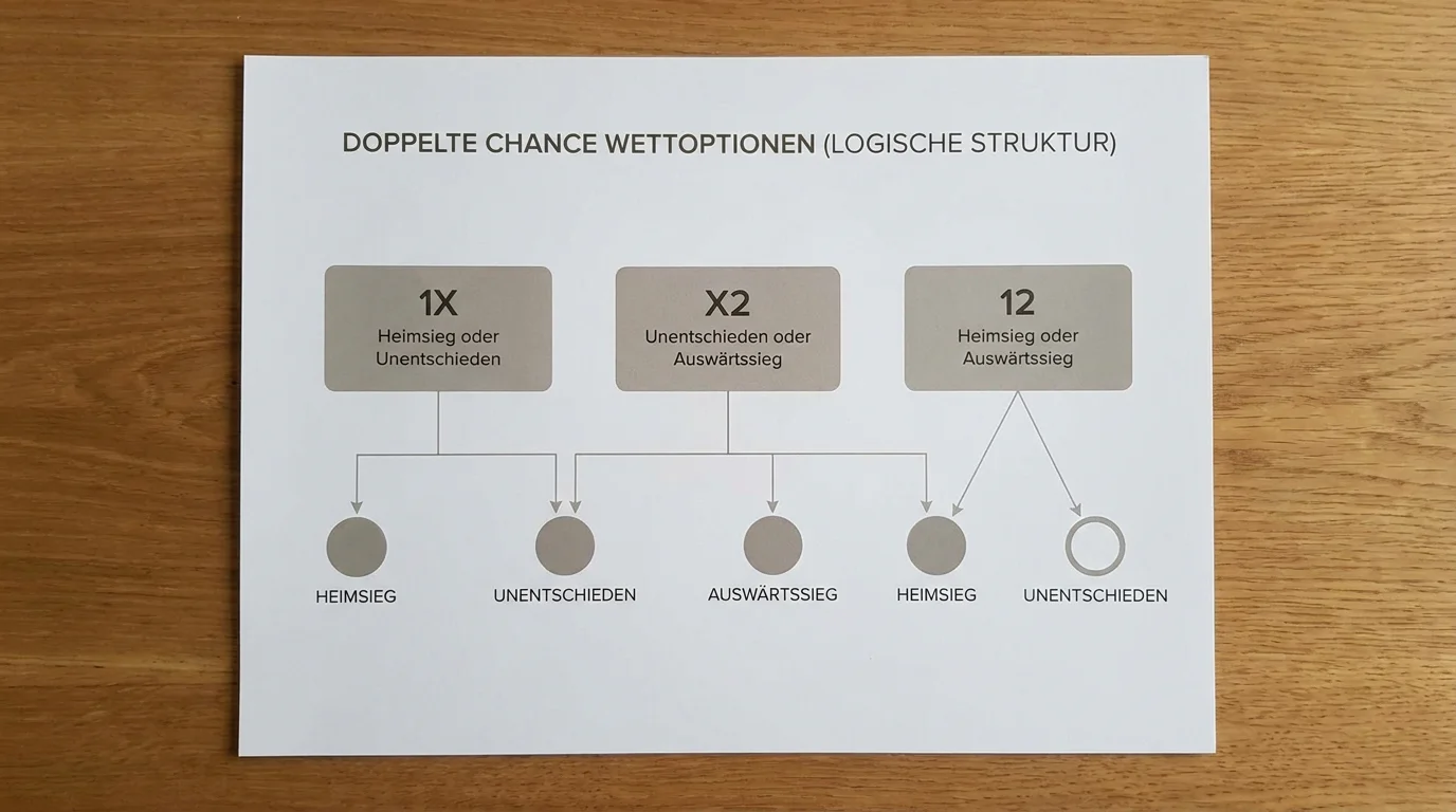 Doppelte-Chance-Optionen 1X, X2 und 12 im Feldhockey – visuelle Übersicht der Ergebnisabdeckung für Kombiwetten