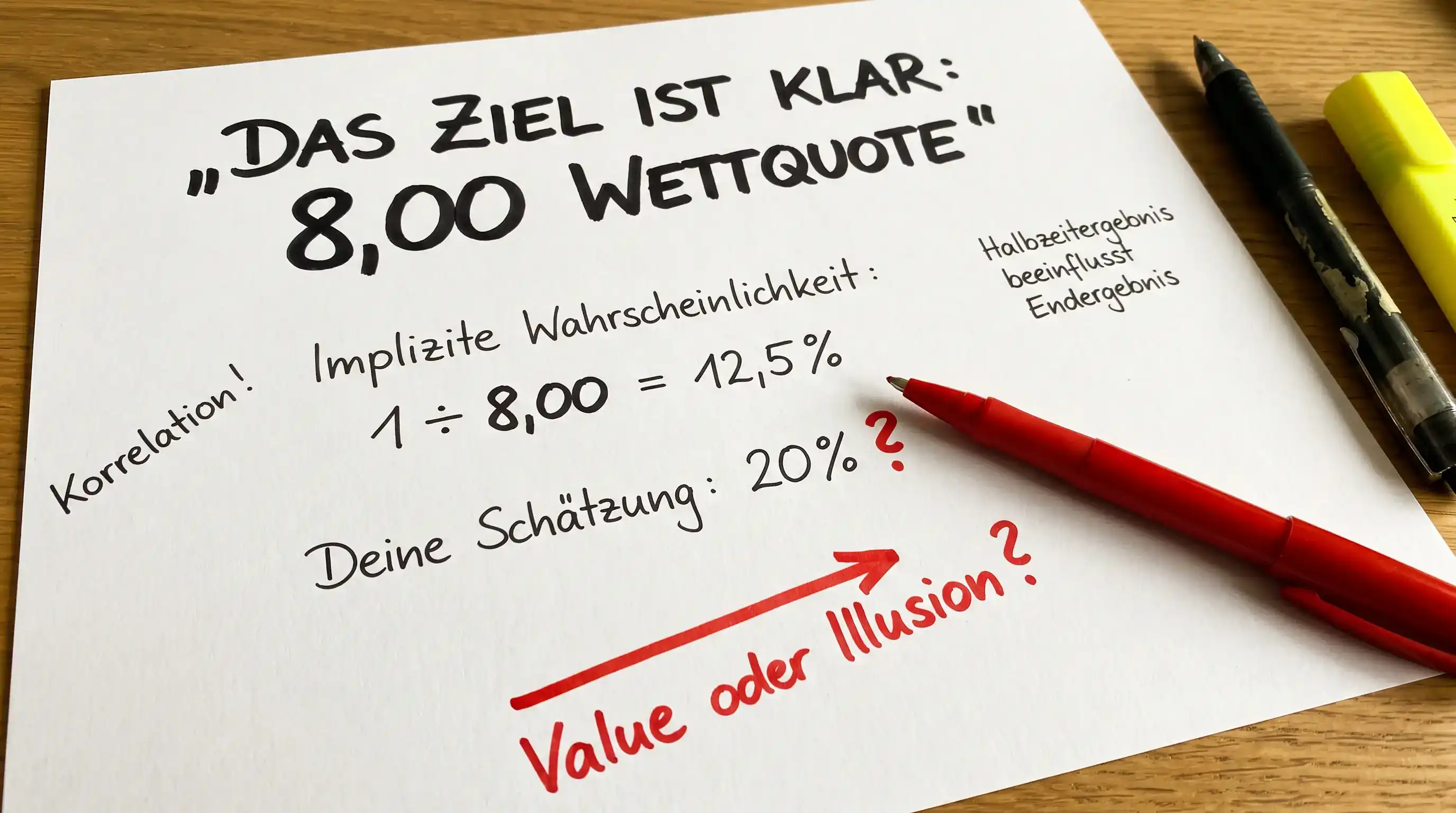 Quoten-Falle bei Feldhockey HZ/Endstand-Wetten – hohe Quoten und ihre implizite Wahrscheinlichkeit richtig einordnen