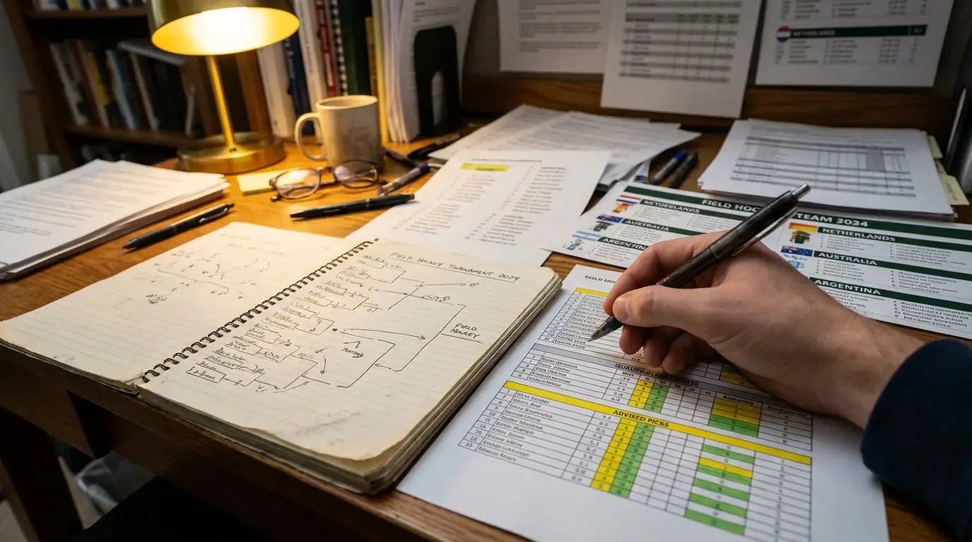 Fünf-Schritte Olympia 2028 Feldhockey Kombi-Strategie Vorbereitung Analyse Qualifikation Bankroll