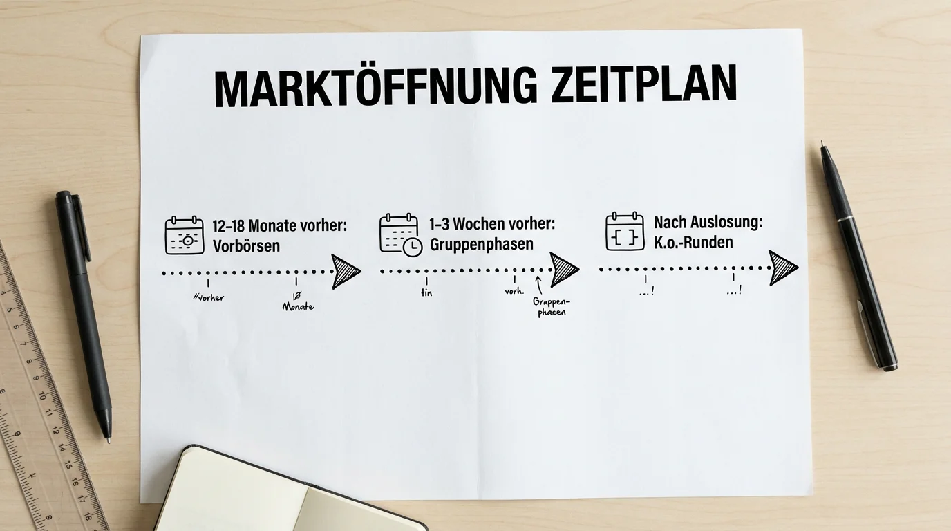 Wettmarkt-Öffnung Zeitplan Olympia 2028 Feldhockey Vorauswetten Gruppenphase Ko-Runde Timing
