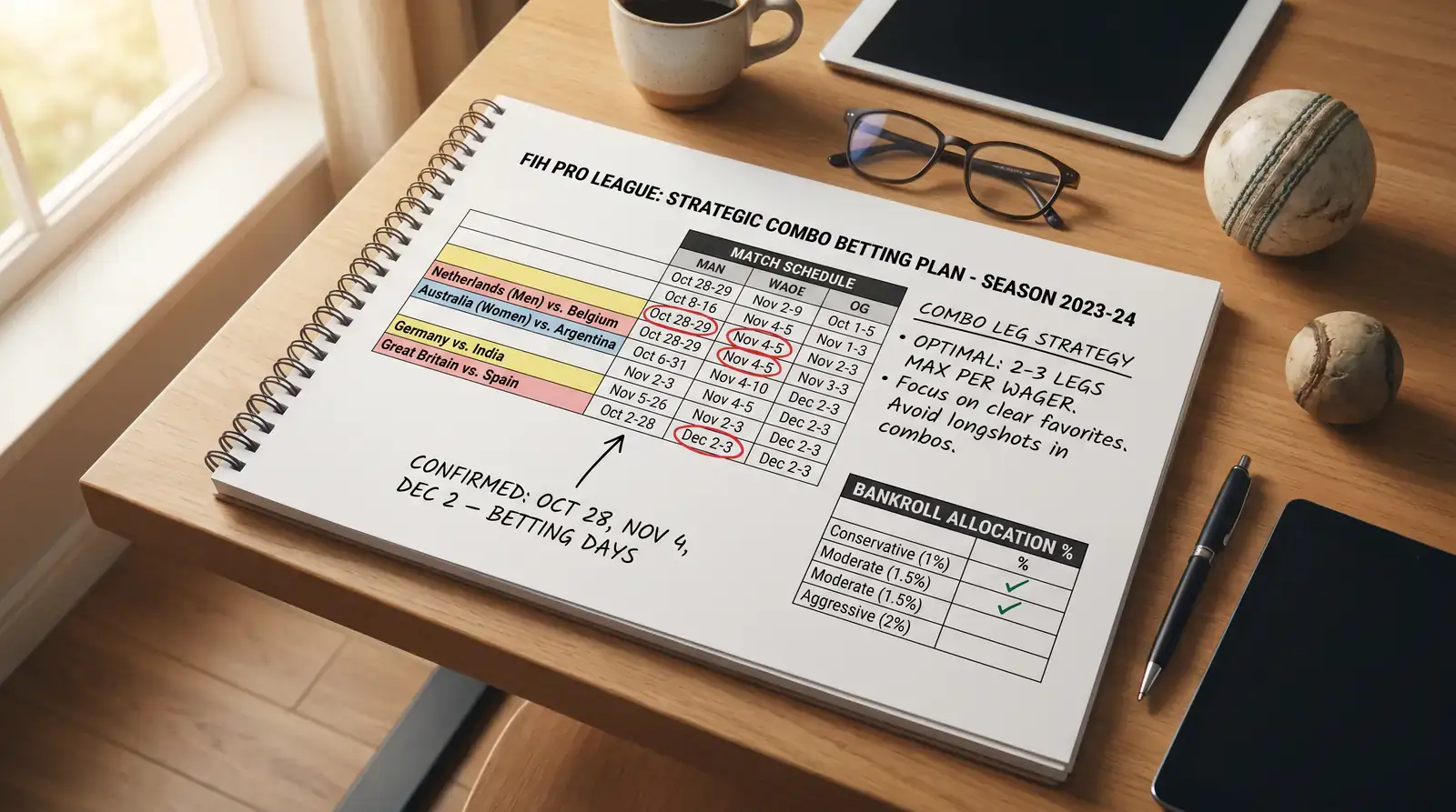Saisonbasierter Kombi-Wettplan für die FIH Pro League mit Spielplan und Marktanalyse